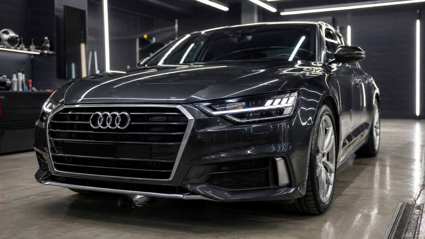 Audi после восстановления фары