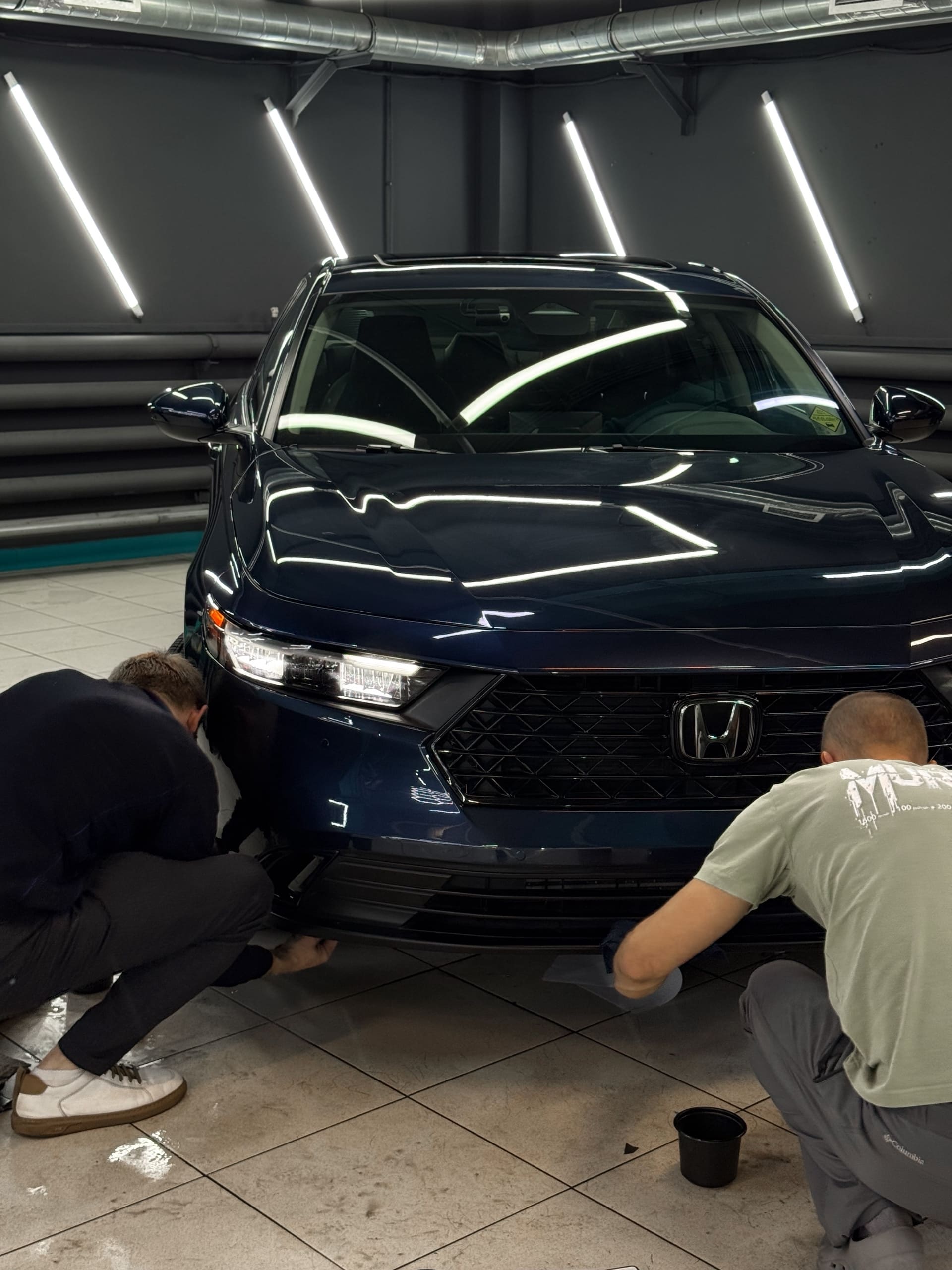 Установка парктроников на Honda Accord
