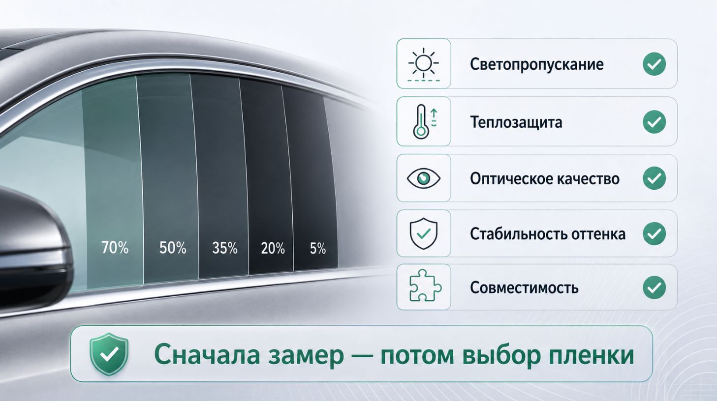 Как выбрать разрешенную тонировочную пленку для автомобиля