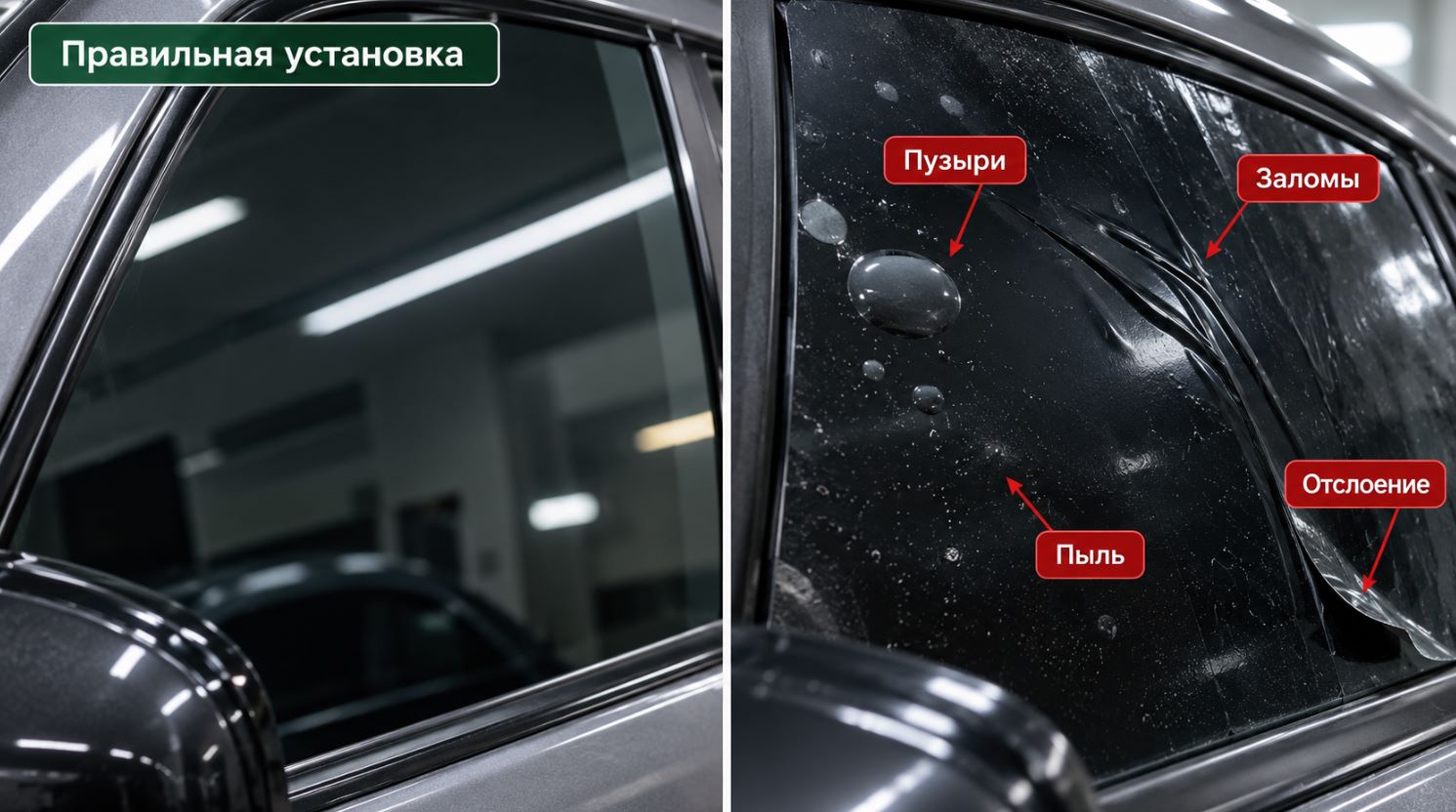 Правильная установка пленки и распространенные ошибки тонировки стекол