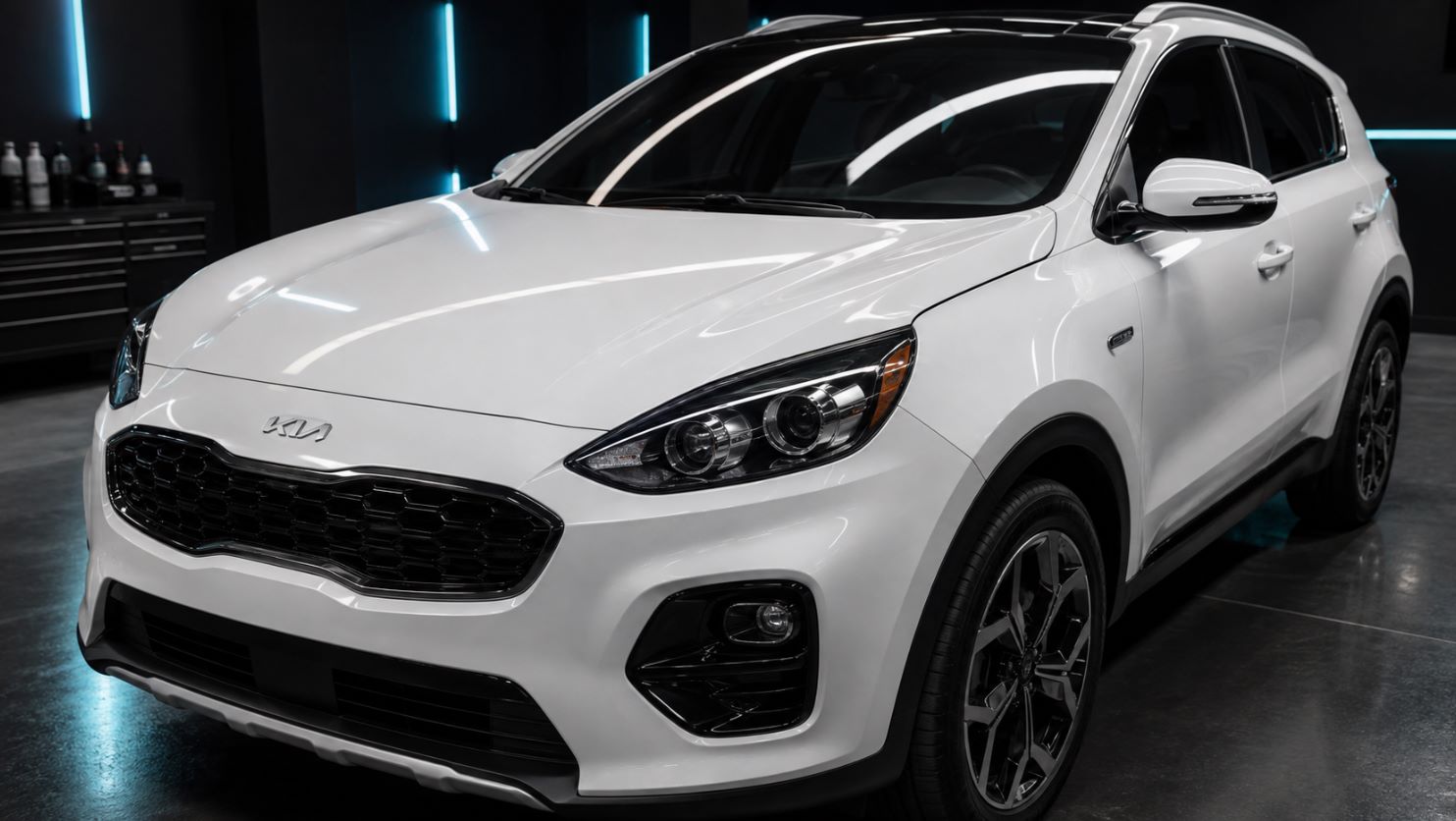 Подкраска сколов на кузове Kia в цвет