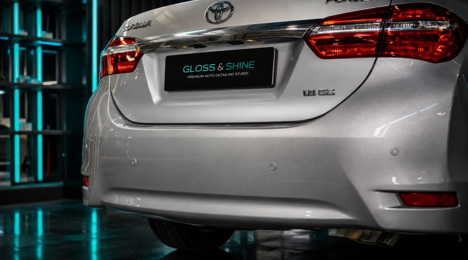 Локальная покраска заднего бампера Toyota без снятия